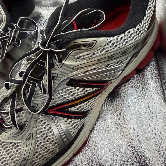 New Balance Men's Athletic Shoes - Gray and Red - Picture 9 of 11
